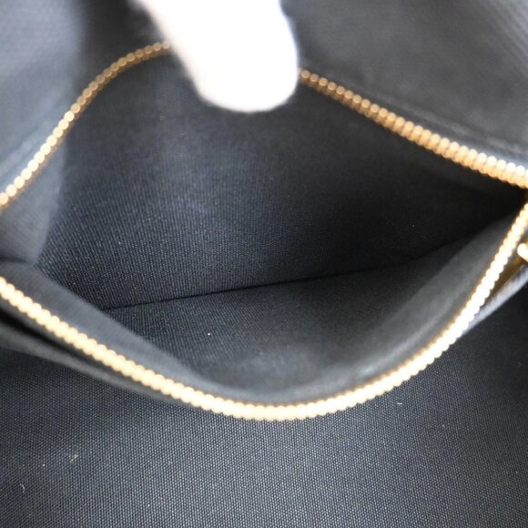 PRADA Logo Canapa 2Way Shoulder Hand Bag Canvas Leather Black GHW Italy - Picture 4 of 16